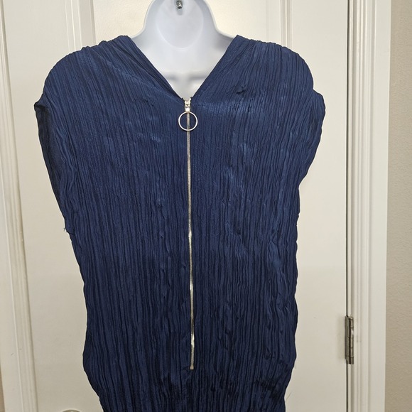 Partow Liana Micropleat Midi Dress In  Dusk Blue‎ Womens Sz 2 NWT - Picture 8 of 16